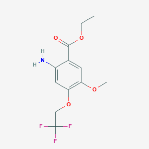 Ethyl 3-methoxy-4-(2,2,2-trifluoroethoxy)-6-aminobenzoate