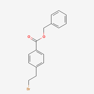 molecular formula C16H15BrO2 B8371679 Benzyl 4-(2-bromoethyl)benzoate 