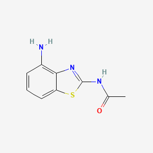 molecular formula C9H9N3OS B8371793 N-(4-amino-benzothiazol-2-yl)-acetamide 
