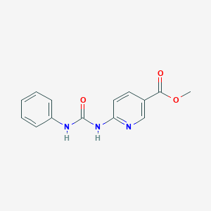 molecular formula C14H13N3O3 B8371993 Methyl 6-(3-phenylureido)nicotinate 