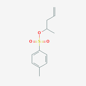 molecular formula C12H16O3S B8372024 p-Toluenesulfonic acid 1-methyl-3-butenyl ester 