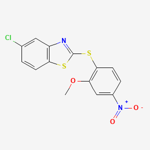 5-Chloro-2-(2-methoxy-4-nitro-phenylsulfanyl)-benzothiazole