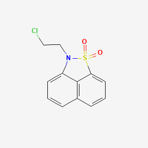 molecular formula C12H10ClNO2S B8372089 2-(2-Chloroethyl)naphtho[1,8-cd]isothiazole 1,1-dioxide 
