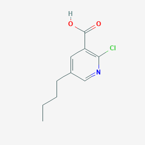 5-Butyl-2-chloro-nicotinic acid