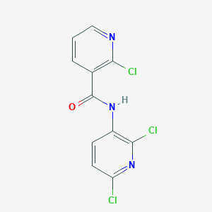 molecular formula C11H6Cl3N3O B8372159 N-(2,6-dichloro-3-pyridinyl)-2-chloro-3-pyridinecarboxamide 