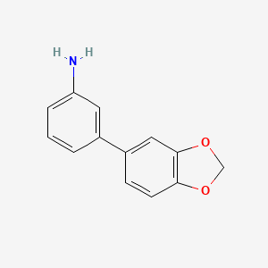 molecular formula C13H11NO2 B8372173 3-Benzo[1,3]dioxol-5-yl-phenylamine 