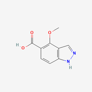 molecular formula C9H8N2O3 B8372184 4-methoxy-1H-indazole-5-carboxylic acid 