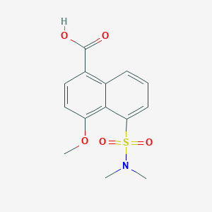 molecular formula C14H15NO5S B8372203 5-(Dimethylsulfamoyl)-4-methoxynaphthalene-1-carboxylic acid CAS No. 88061-60-3