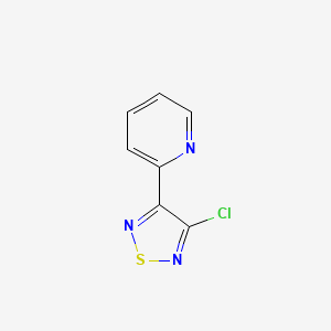molecular formula C7H4ClN3S B8372225 3-Chloro-1,2,5-thiadiazol-4-yl-pyridine 