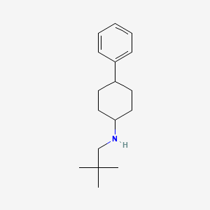 molecular formula C17H27N B8372239 trans-N-neopentyl-4-phenylcyclohexylamine CAS No. 46905-05-9
