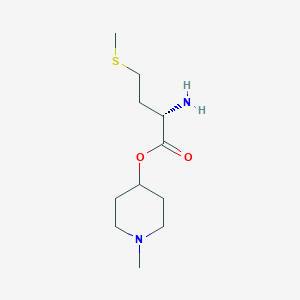 molecular formula C11H22N2O2S B8372255 N-methylpiperidin-4-yl (2S)-2-amino4-(methylsulfanyl)butanoate 
