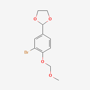 2-[3-Bromo-4-(methoxymethoxy)phenyl]-1,3-dioxolane
