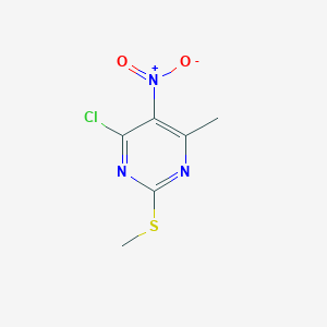4-Chloro-6-methyl-2-(methylthio)-5-nitropyrimidine