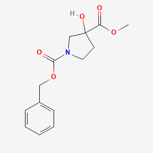 1-Benzyl 3-methyl 3-hydroxypyrrolidine-1,3-dicarboxylate