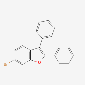 molecular formula C20H13BrO B8372420 2,3-Diphenyl-6-bromobenzofuran 