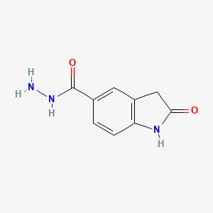 molecular formula C9H9N3O2 B8372429 2-Oxoindoline-5-carbohydrazide 