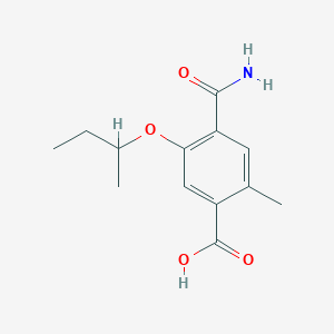 4-(Aminocarbonyl)-2-methyl-5-[(1-methylpropyl)oxy]benzoic acid