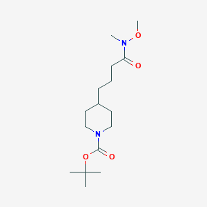4-[4-(Methylmethoxyamino)-4-oxobutyl]piperidine-1-carboxylic acid tert-butyl ester