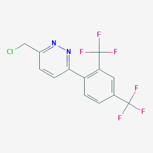 3-(2,4-Bis-trifluoromethyl-phenyl)-6-chloromethyl-pyridazine