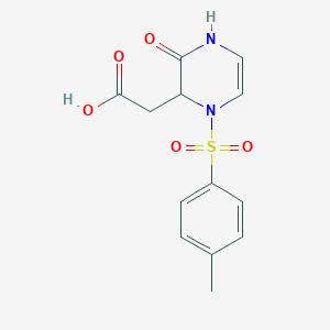 [3-Oxo-1-(toluene-4-sulfonyl)-1,2,3,4-tetrahydro-pyrazin-2-yl]-acetic acid