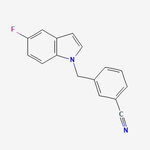 3-[(5-Fluoro-indol-1-yl)methyl]benzonitrile