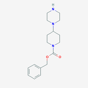 molecular formula C17H25N3O2 B8372683 Benzyl 4-(piperazin-1-yl)piperidine-1-carboxylate 