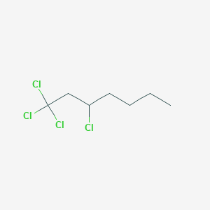 molecular formula C7H12Cl4 B083727 1,1,1,3-Tetrachloroheptane CAS No. 13375-88-7