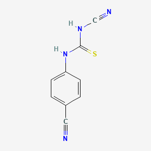 molecular formula C9H6N4S B8372932 N-Cyano-N'-(4-cyanophenyl)-Thiourea 