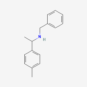 molecular formula C16H19N B8373028 N-benzyl-1-(4-methylphenyl)ethylamine 