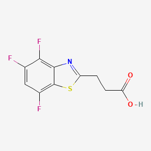3-(4,5,7-Trifluorobenzothiazol-2-yl)propionic acid