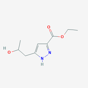 Ethyl 5-(2-hydroxypropyl)-1H-pyrazole-3-carboxylate