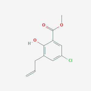 molecular formula C11H11ClO3 B8373081 Methyl 5-chloro-2-hydroxy-3-(2-propenyl)benzoate 