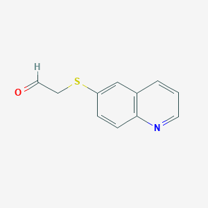 (Quinolin-6-ylthio)acetaldehyde