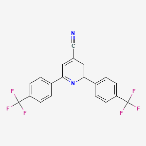 2,6-Bis[p-trifluoromethylphenyl]isonicotinonitrile
