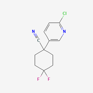 1-(6-Chloro-pyridin-3-yl)-4,4-difluoro-cyclohexanecarbonitrile