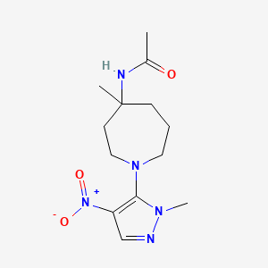 N-(4-methyl-1-(1-methyl-4-nitro-1H-pyrazol-5-yl)azepan-4-yl)acetamide