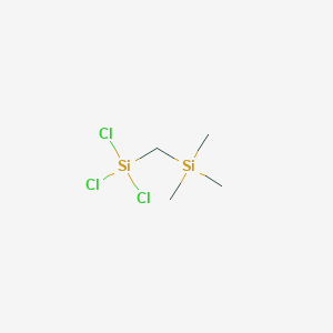 molecular formula C4H11Cl3Si2 B8373122 Silane, trichloro[(trimethylsilyl)methyl]- CAS No. 16538-62-8
