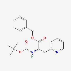 molecular formula C20H24N2O4 B8373209 (S)-Benzyl 2-((tert-butoxycarbonyl)amino)-3-(pyridin-2-yl)propanoate 