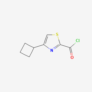 molecular formula C8H8ClNOS B8373213 4-Cyclobutylthiazole-2-carbonyl chloride 
