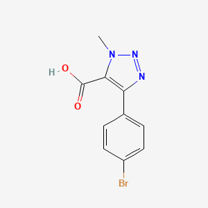 molecular formula C10H8BrN3O2 B8373224 5-(4-Bromophenyl)-3-methyl-3H-[1,2,3]triazole-4-carboxylic acid 