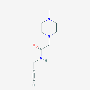 molecular formula C10H17N3O B8373300 2-(4-methylpiperazin-1-yl)-N-(prop-2-yn-1-yl)acetamide 