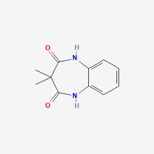 molecular formula C11H12N2O2 B8373313 2,3,4,5-tetrahydro-3,3-dimethyl-2,4-dioxo-1H-1,5-benzodiazepine 