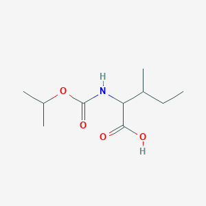 molecular formula C10H19NO4 B8373366 3-Methyl-2-(propan-2-yloxycarbonylamino)pentanoic acid 