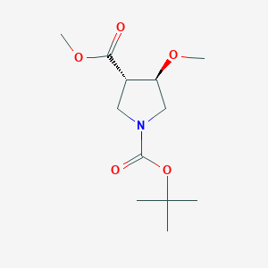 1-(tert-Butyl) 3-methyl (3S,4R)-4-methoxypyrrolidine-1,3-dicarboxylate