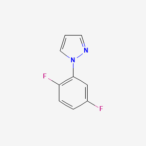 molecular formula C9H6F2N2 B8373413 1-(2,5-difluoro-phenyl)-1H-pyrazol 