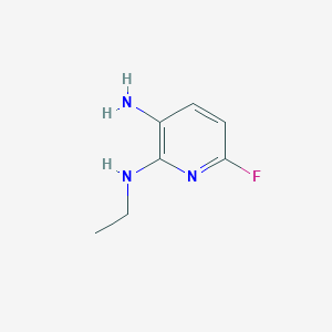 3-Amino-2-(ethylamino)-6-fluoropyridine