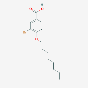 molecular formula C15H21BrO3 B8373669 4-Octyloxy-3-bromobenzoic acid 