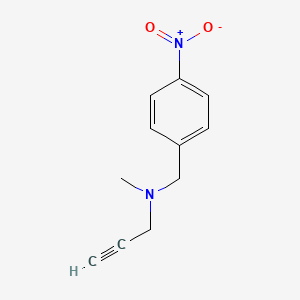 molecular formula C11H12N2O2 B8373878 n-Methyl-n-(4-nitrobenzyl)-2-propyn-1-amine 