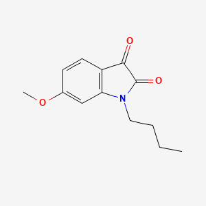 molecular formula C13H15NO3 B8374123 1-Butyl-6-methoxy-isatin 