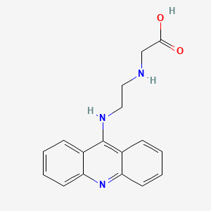 molecular formula C17H17N3O2 B8374190 (2-(Acridin-9-ylamino)ethyl)glycine 